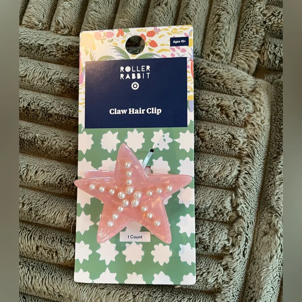 Roller Rabbit x Target Starfish Claw Clip, NWT - Picture 4 of 4